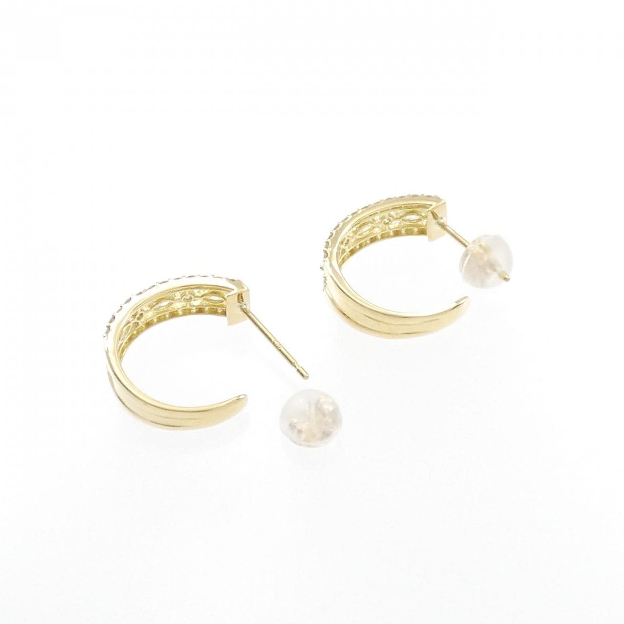 [BRAND NEW] K18YG Diamond earrings 0.60CT