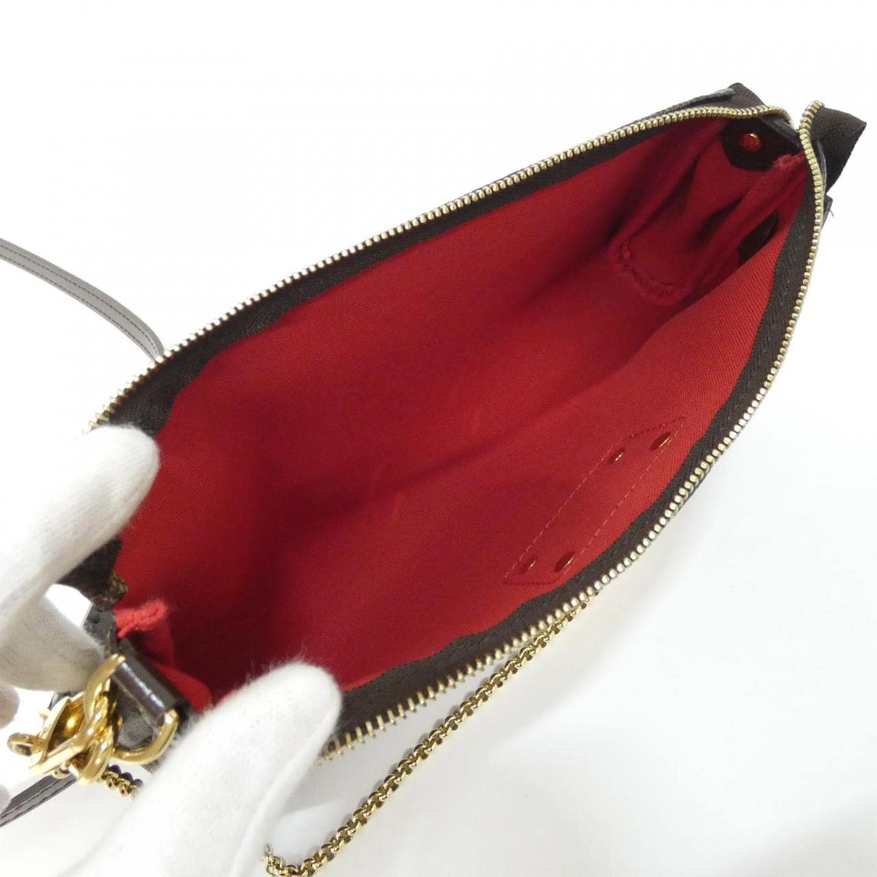 ルイヴィトン ダミエ エヴァ N55213 ショルダーバッグ