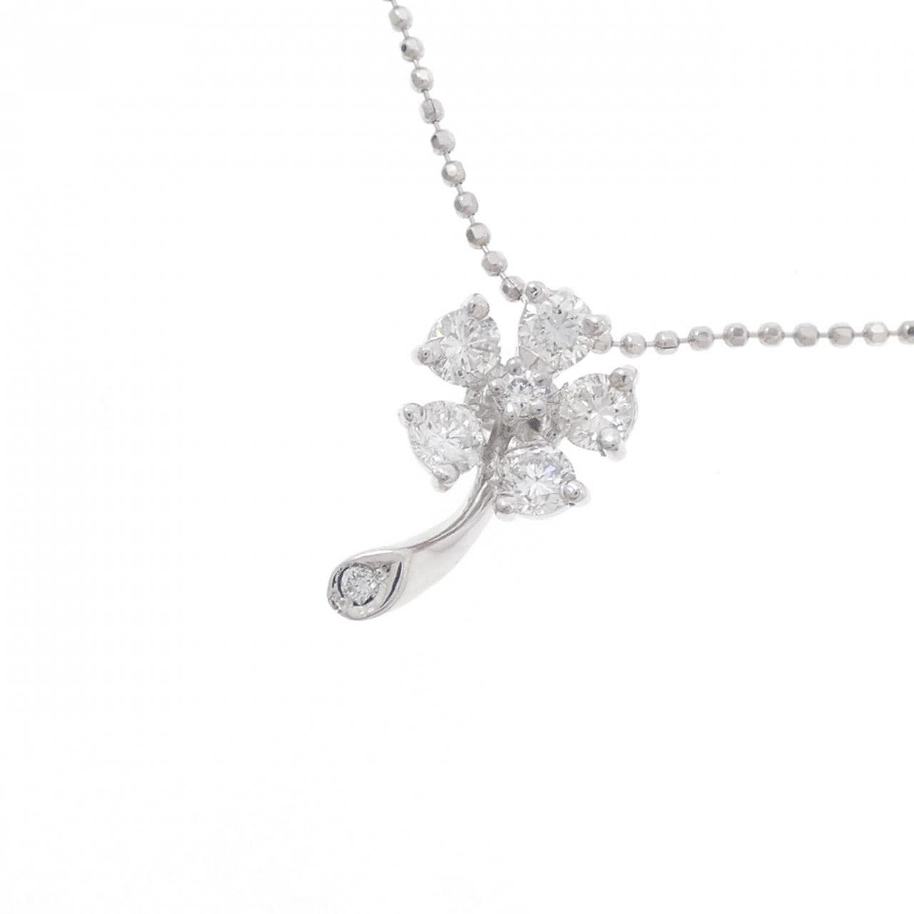 PT フラワー ダイヤモンド ネックレス 0.50CT