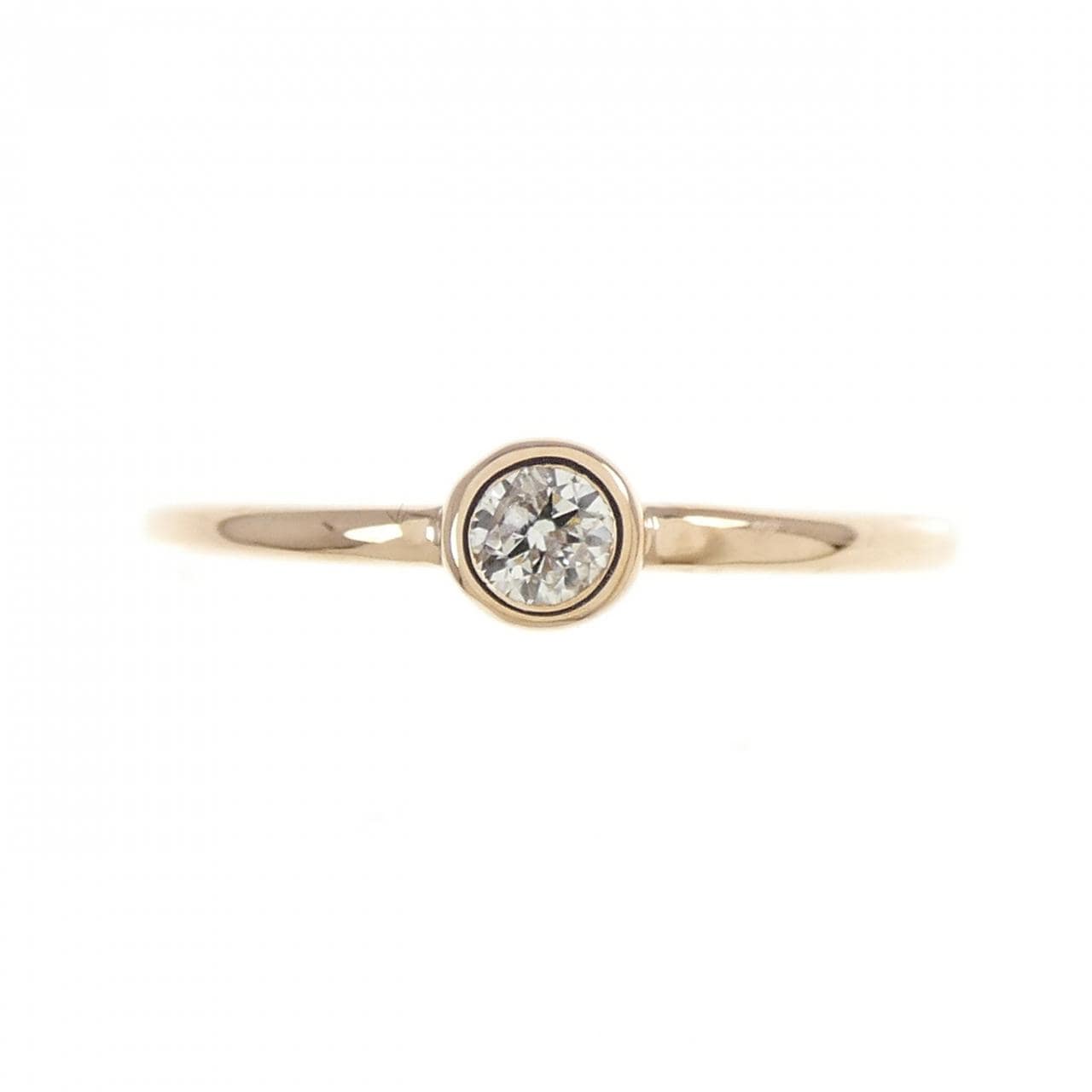 K18PG ダイヤモンド リング 0.10CT