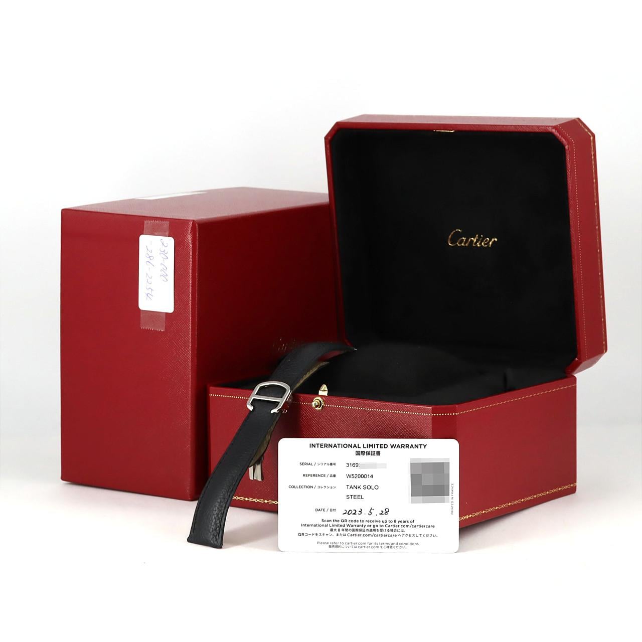 カルティエ タンクソロLM W5200014 SS クォーツ
