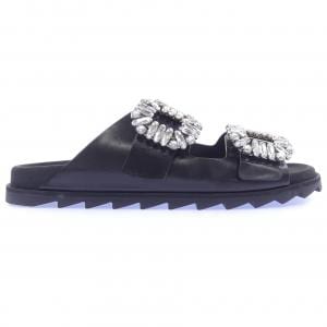ロジェヴィヴィエ ROGER VIVIER ストラスバックル スライディーヴィヴ サンダル