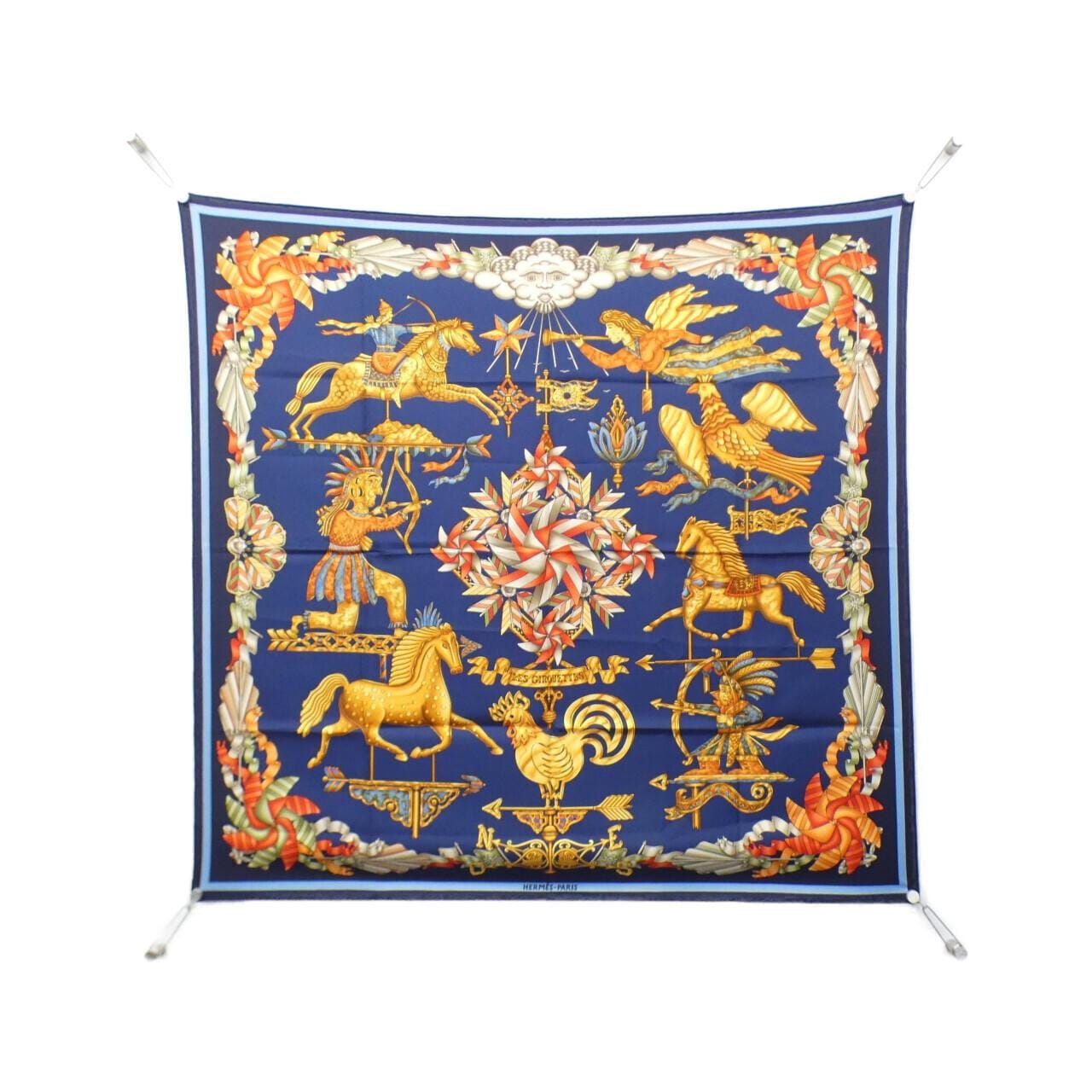 HERMES LES GIROUETTES Carre Scarf