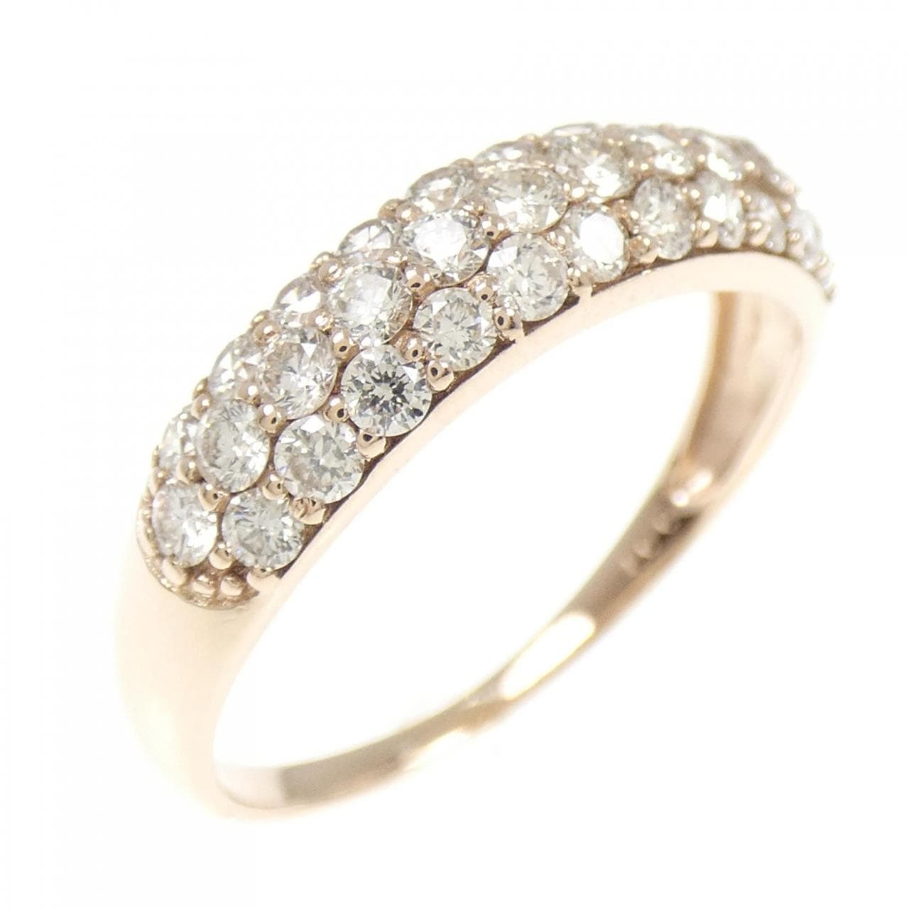 K18PG パヴェ ダイヤモンド リング 1.00CT