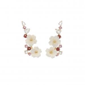 K18YG カラーストーン ピアス