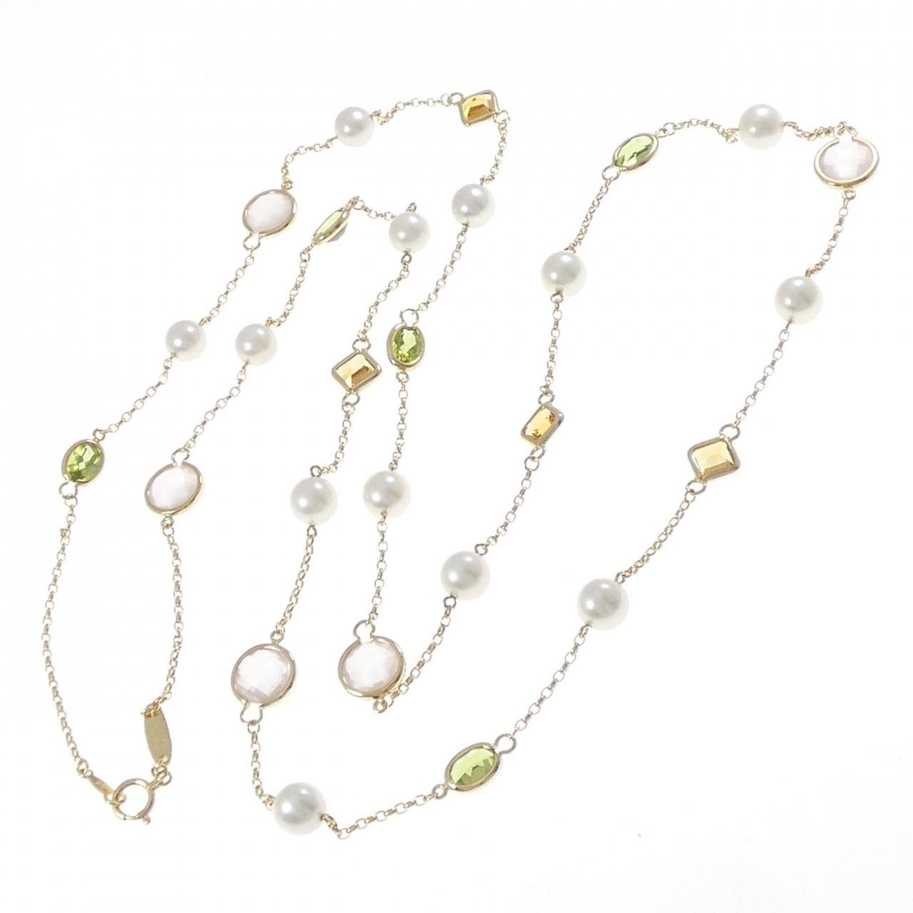 ミキモト カラーストーン ネックレス