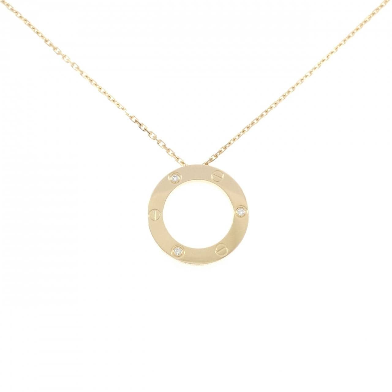 カルティエ ラブネックレス ハーフダイヤ