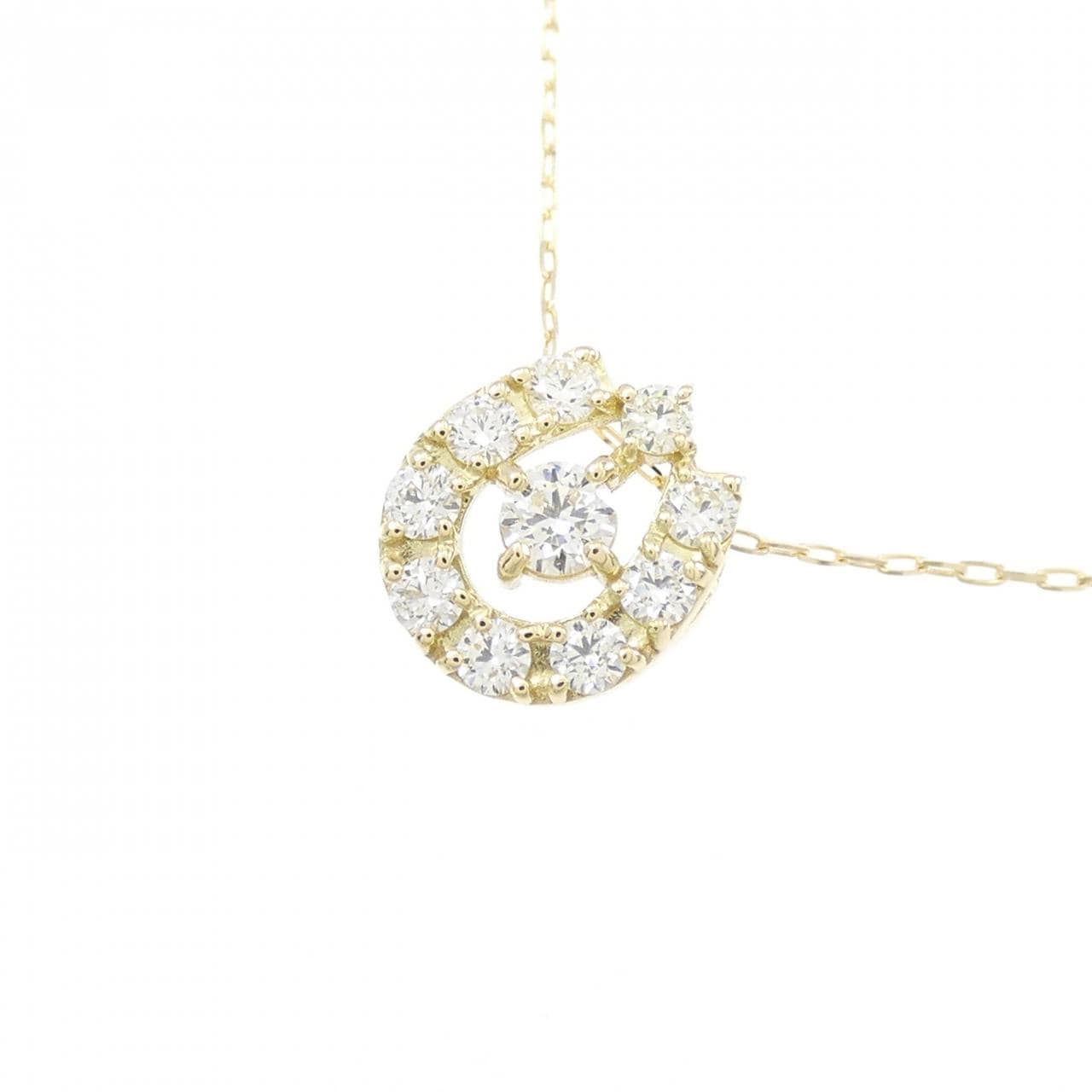 [BRAND NEW] K18YG Diamond necklace 0.25CT