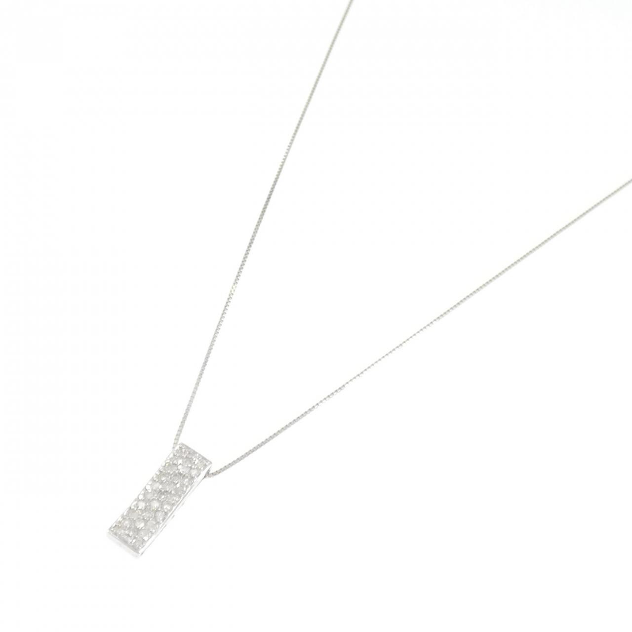 K14WG/K10WG ダイヤモンド ネックレス 0.20CT