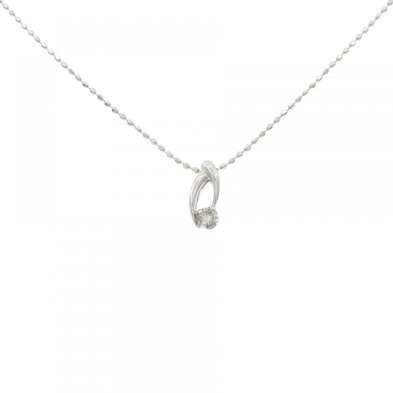 K10WG ダイヤモンド ネックレス 0.05CT