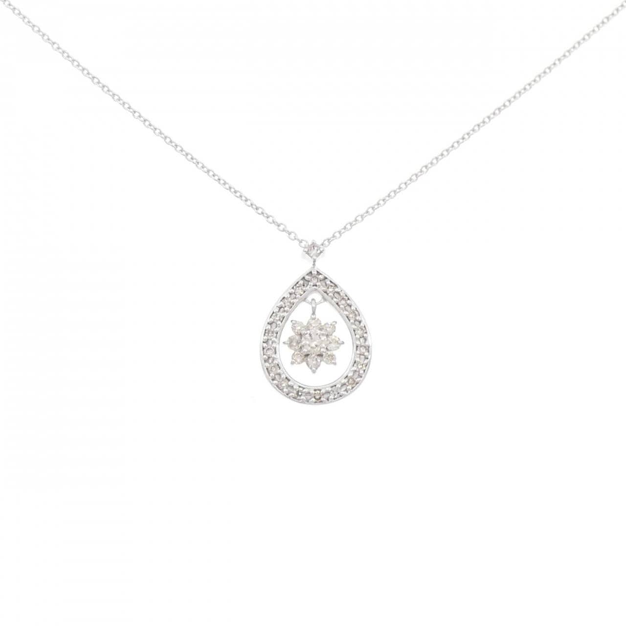 K10WG ダイヤモンド ネックレス 0.28CT