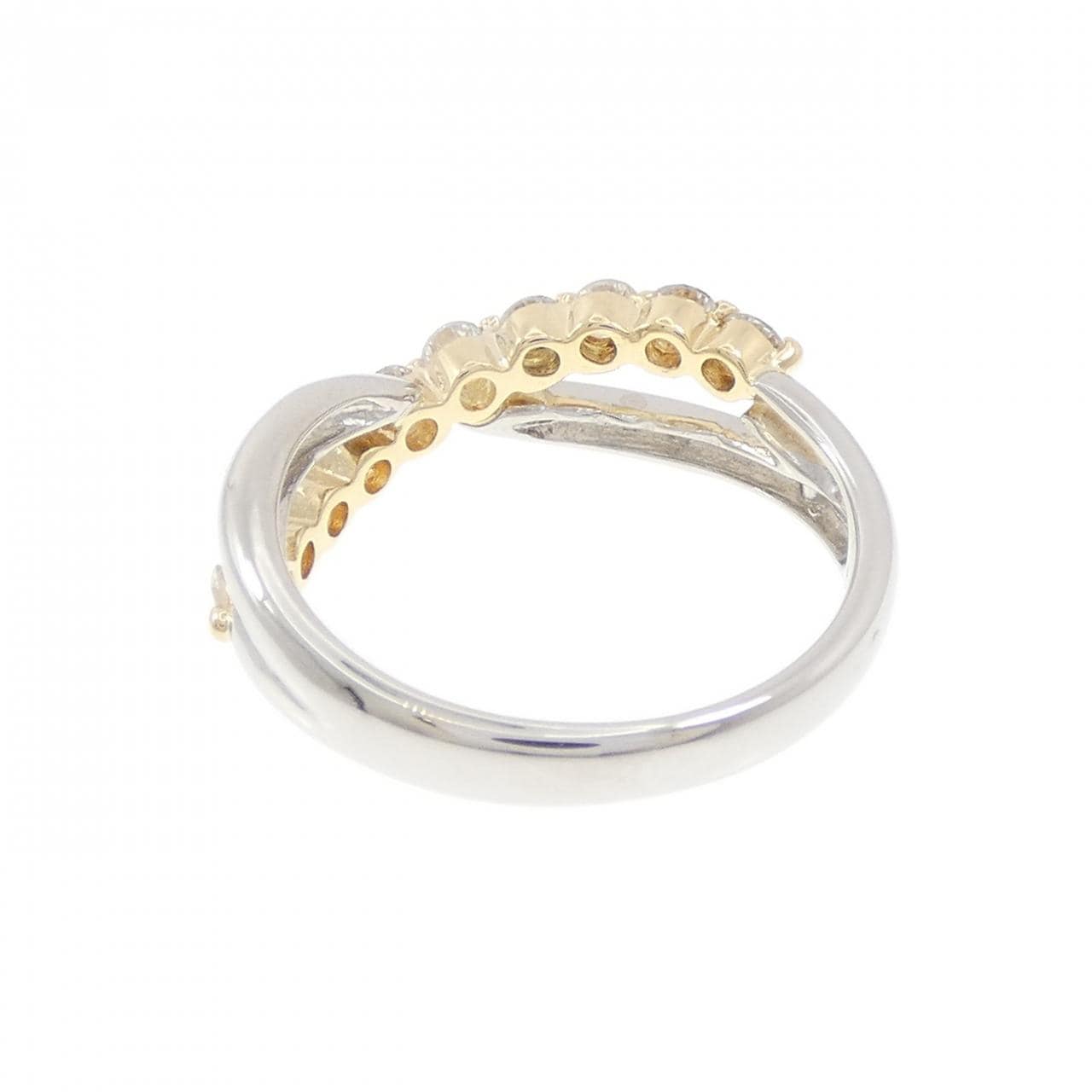 K18YG/PT900 ダイヤモンド リング 0.50CT