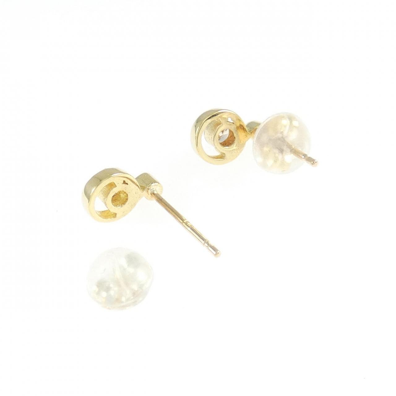 K18YG ダイヤモンド ピアス 0.14CT