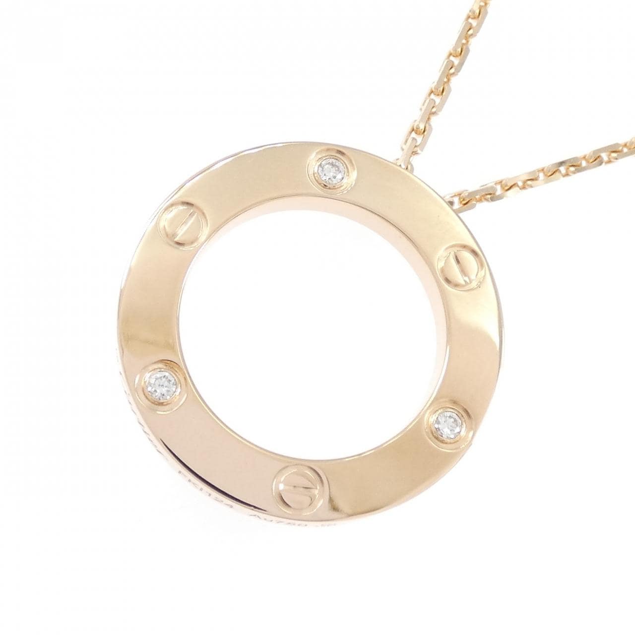 カルティエ ラブネックレス ハーフダイヤ ネックレス