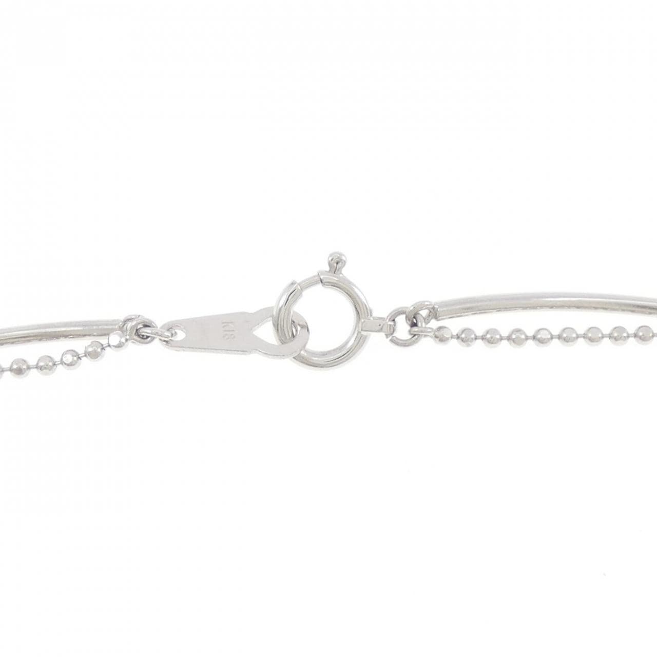 K18WG スター×ムーン ダイヤモンド ブレスレット 0.30CT