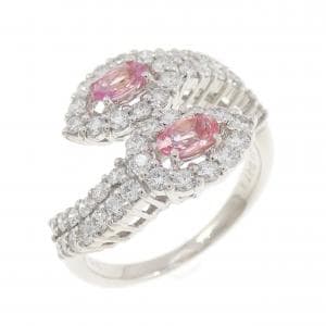 K18WG サファイヤ リング 0.46CT