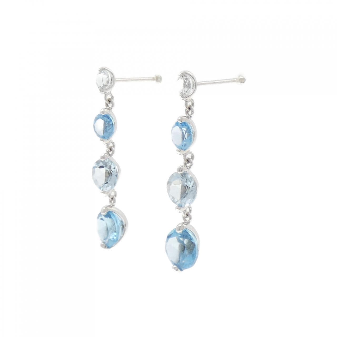 K14WG Aquamarine earrings