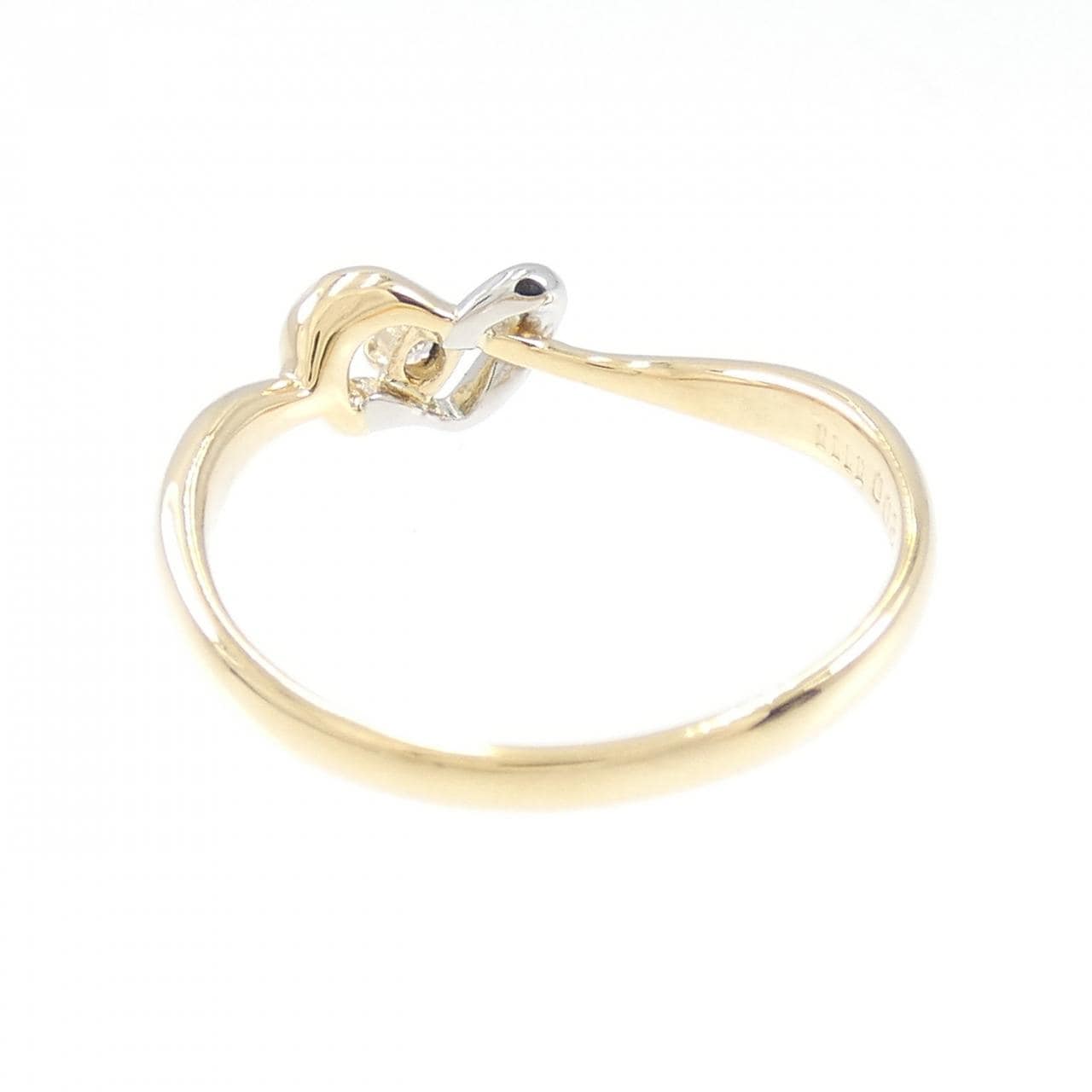 K18YG/PT900 ダイヤモンド リング 0.03CT
