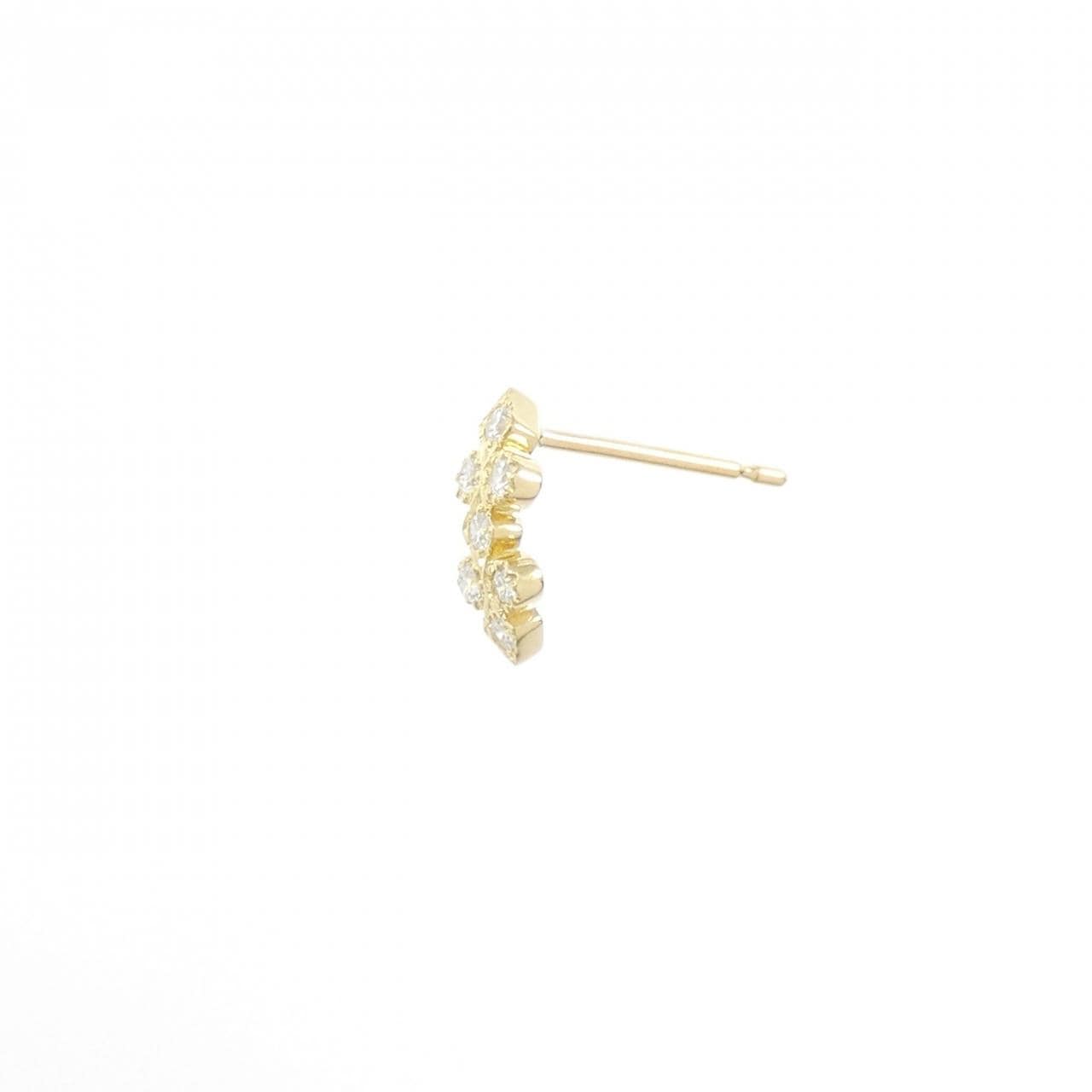 K18YG ダイヤモンド ピアス 片耳