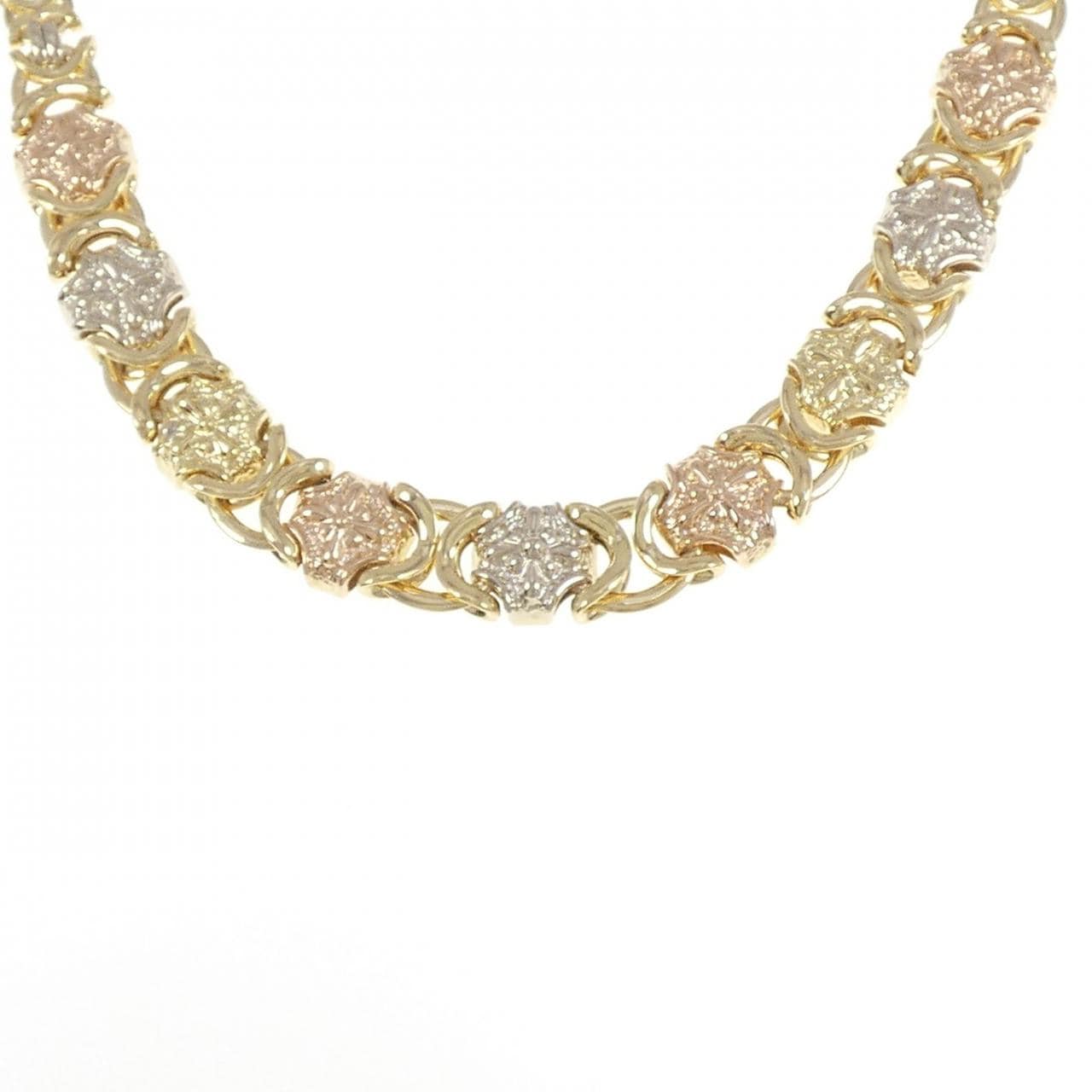750 Three-color necklace
