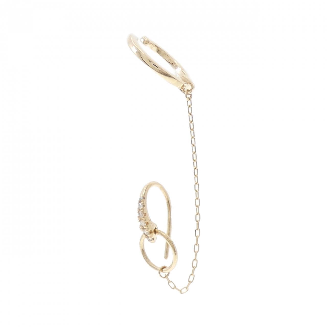 ヒロタカ ムガル ピアス イヤーカフ 0.04CT 片耳