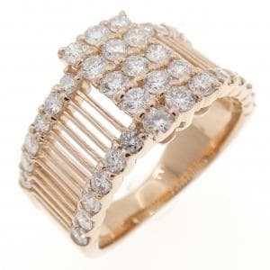 K18PG ダイヤモンド リング 1.00CT