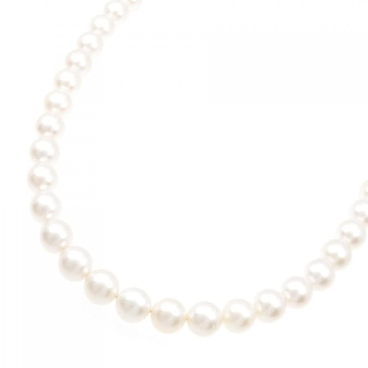 [BRAND NEW] Silver Clasp Akoya Pearl Necklace 9-9.5mm