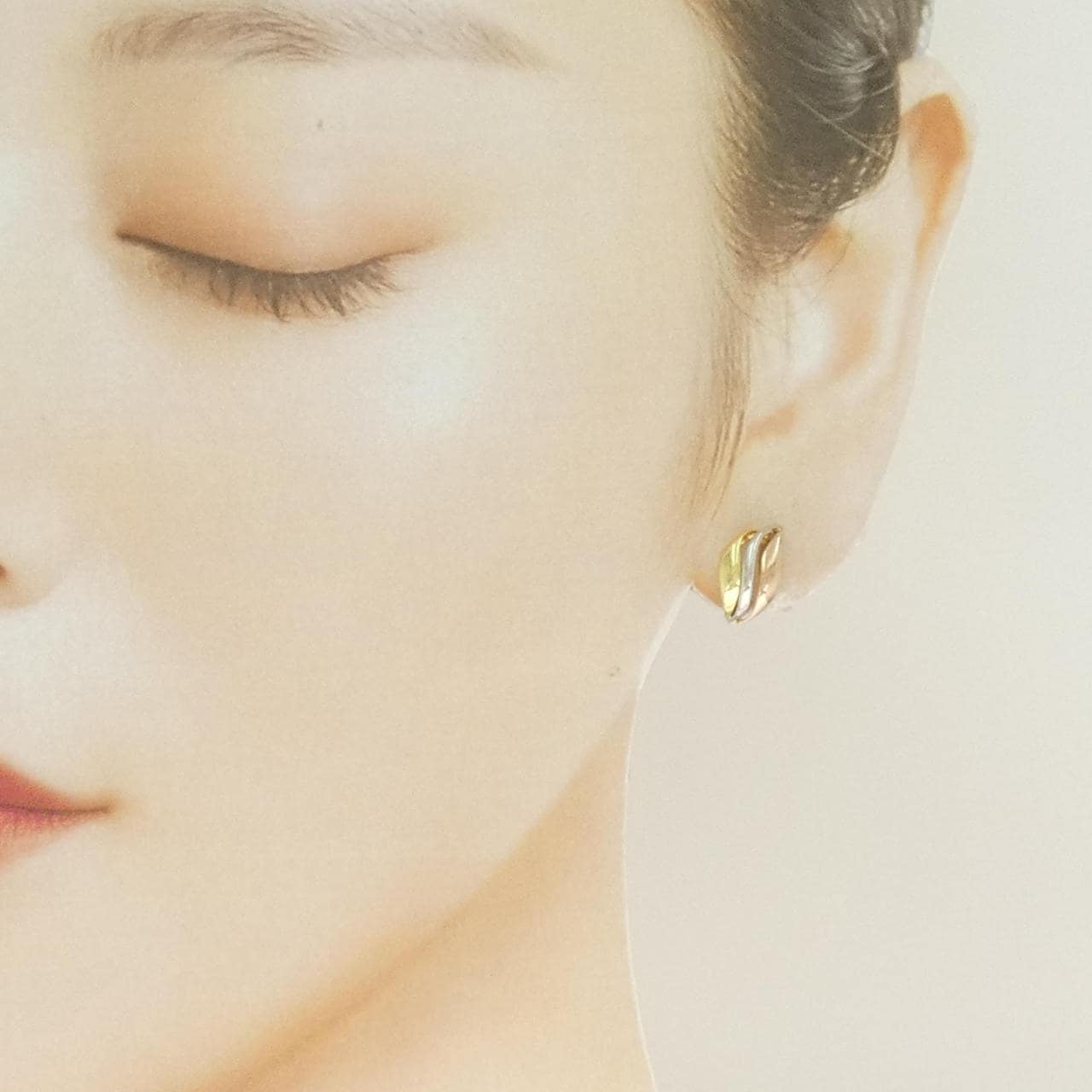 【新品】K18YG/PT900/K18PG ピアス