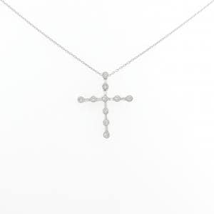 PT900/PT850 クロス ダイヤモンド ネックレス 0.40CT