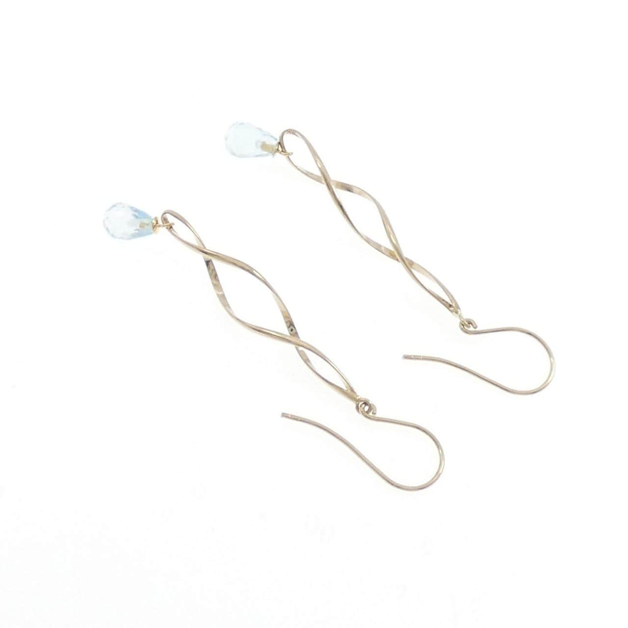 K18YG ブルートパーズ ピアス