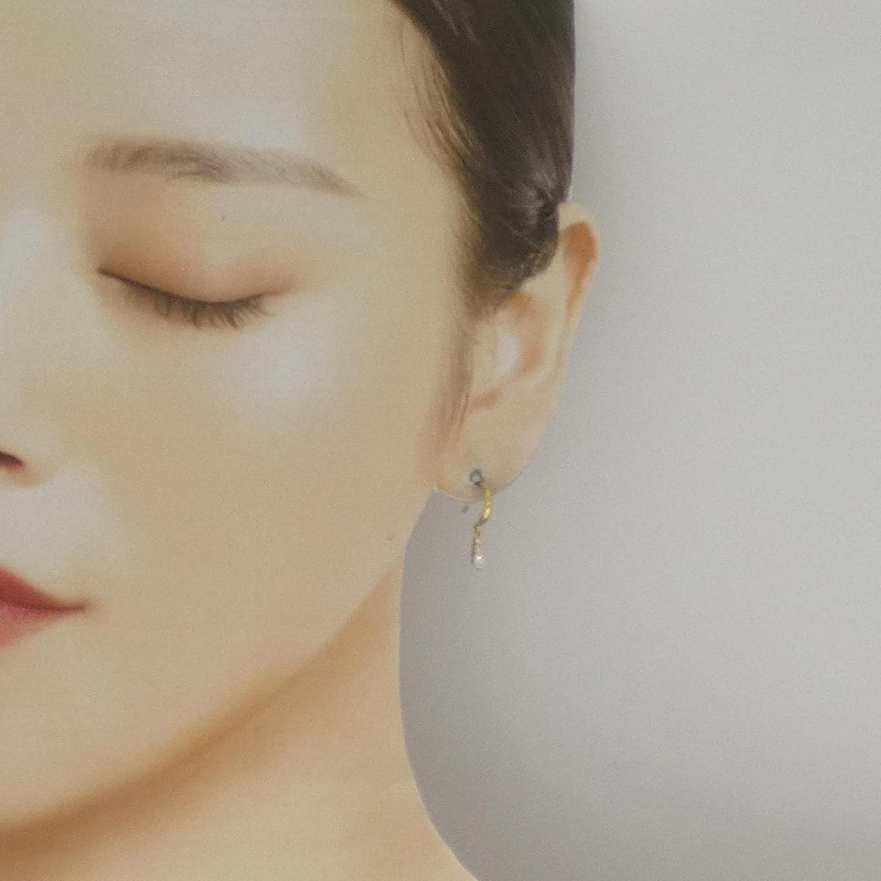 K18YG ダイヤモンド ピアス 0.20CT