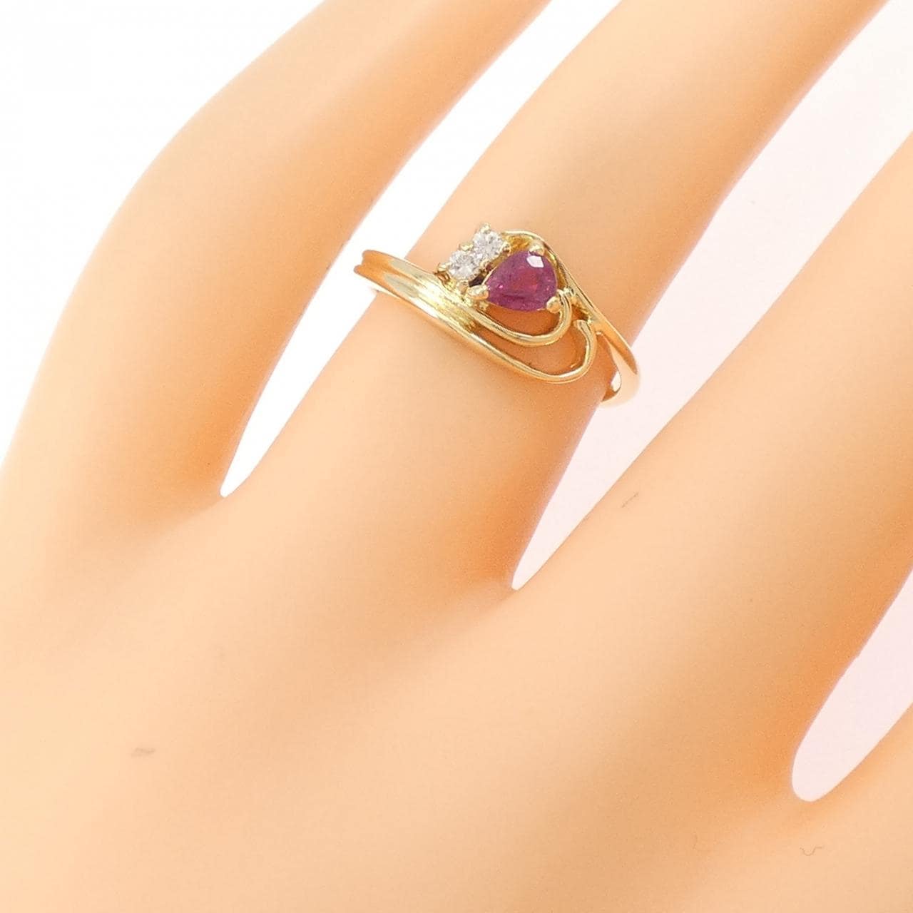 750YG ルビー リング