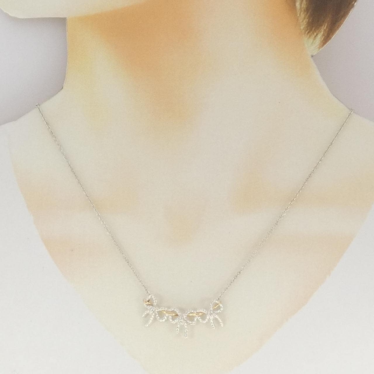 ティファニー 925/750YG ネックレス