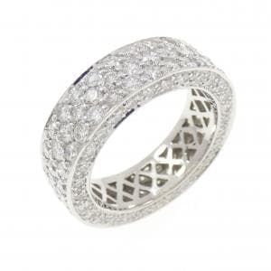 750WG フルエタニティ ダイヤモンド リング 2.42CT