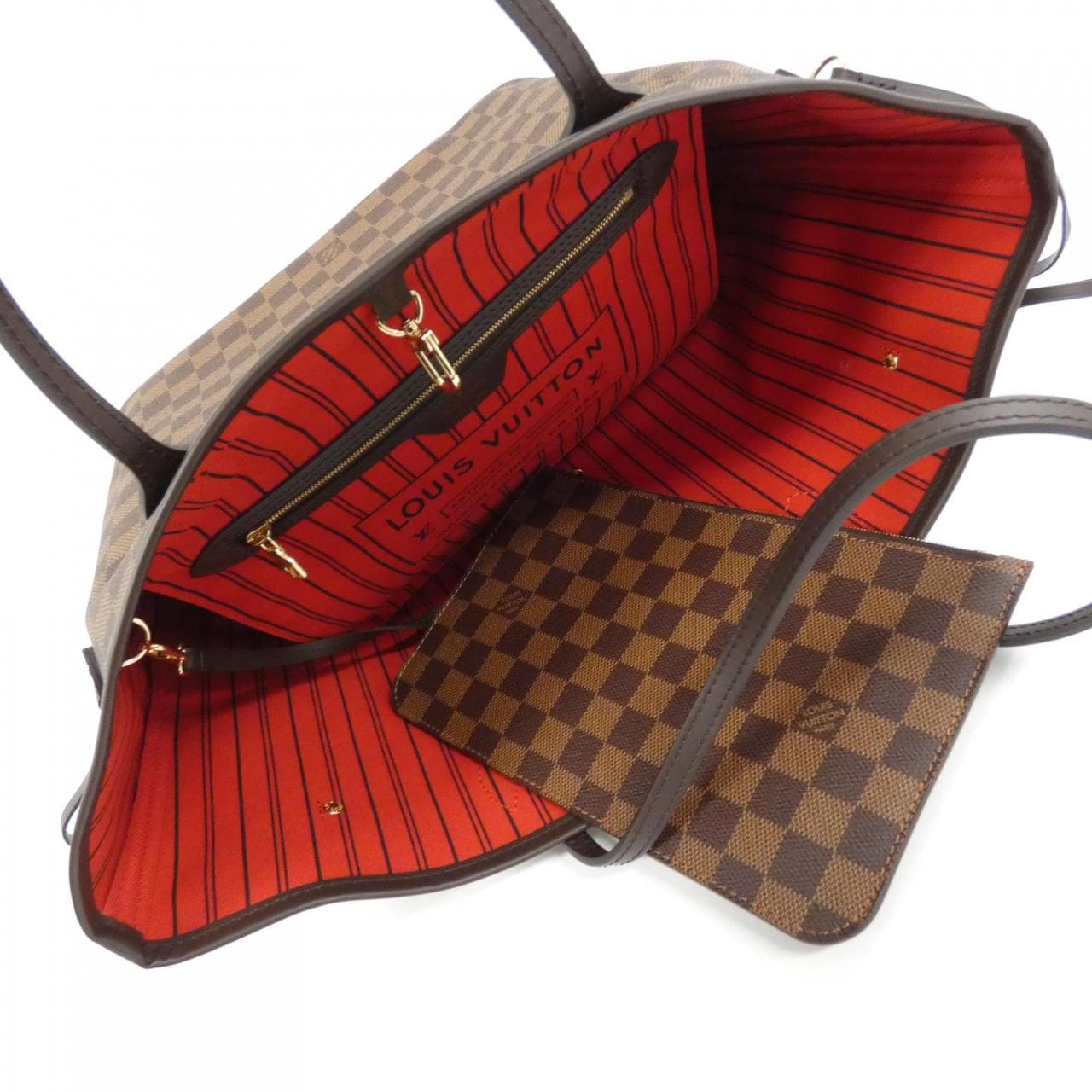 LOUIS VUITTON Damier Neverfull 中號包 N41358