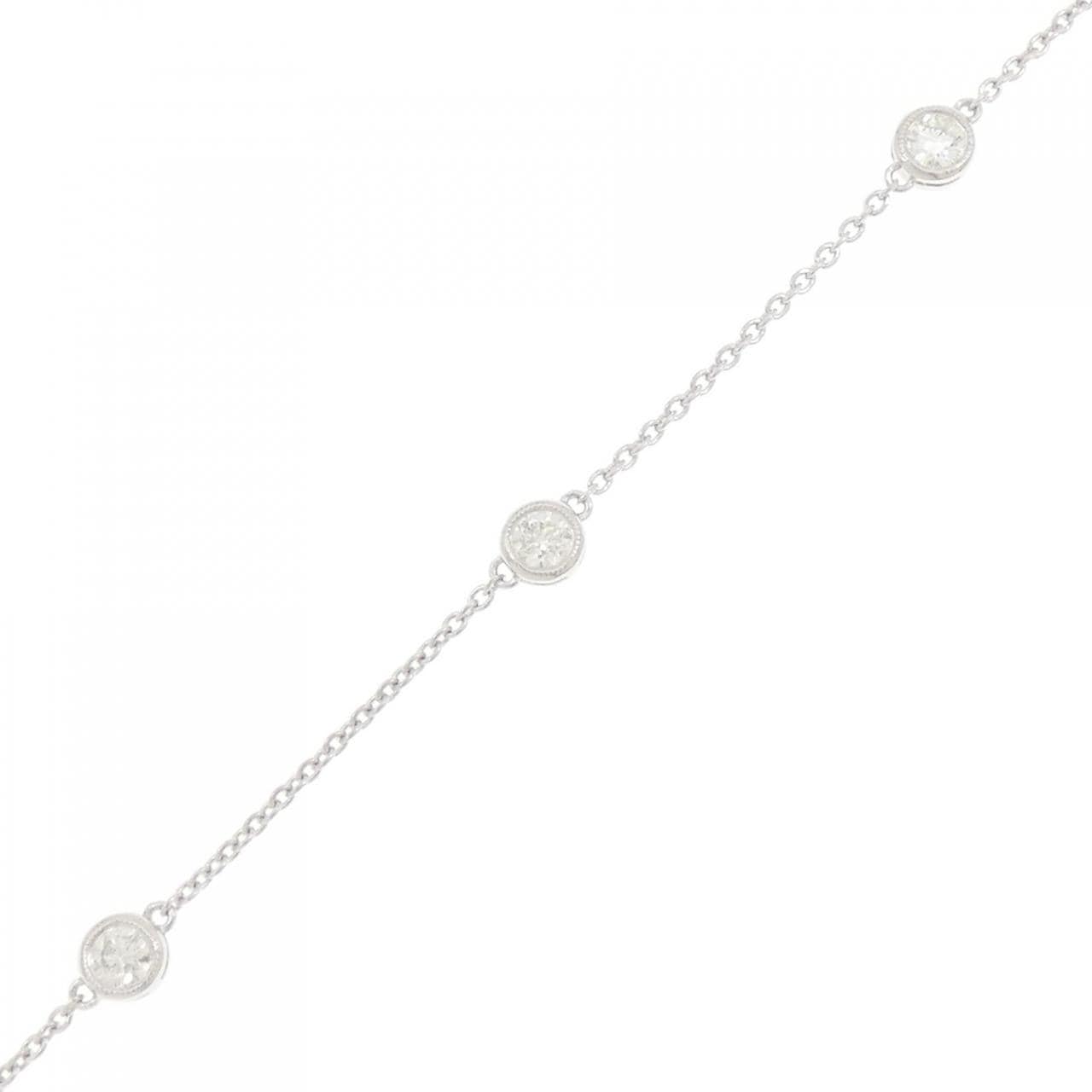 K18WG ダイヤモンド ブレスレット 1.01CT