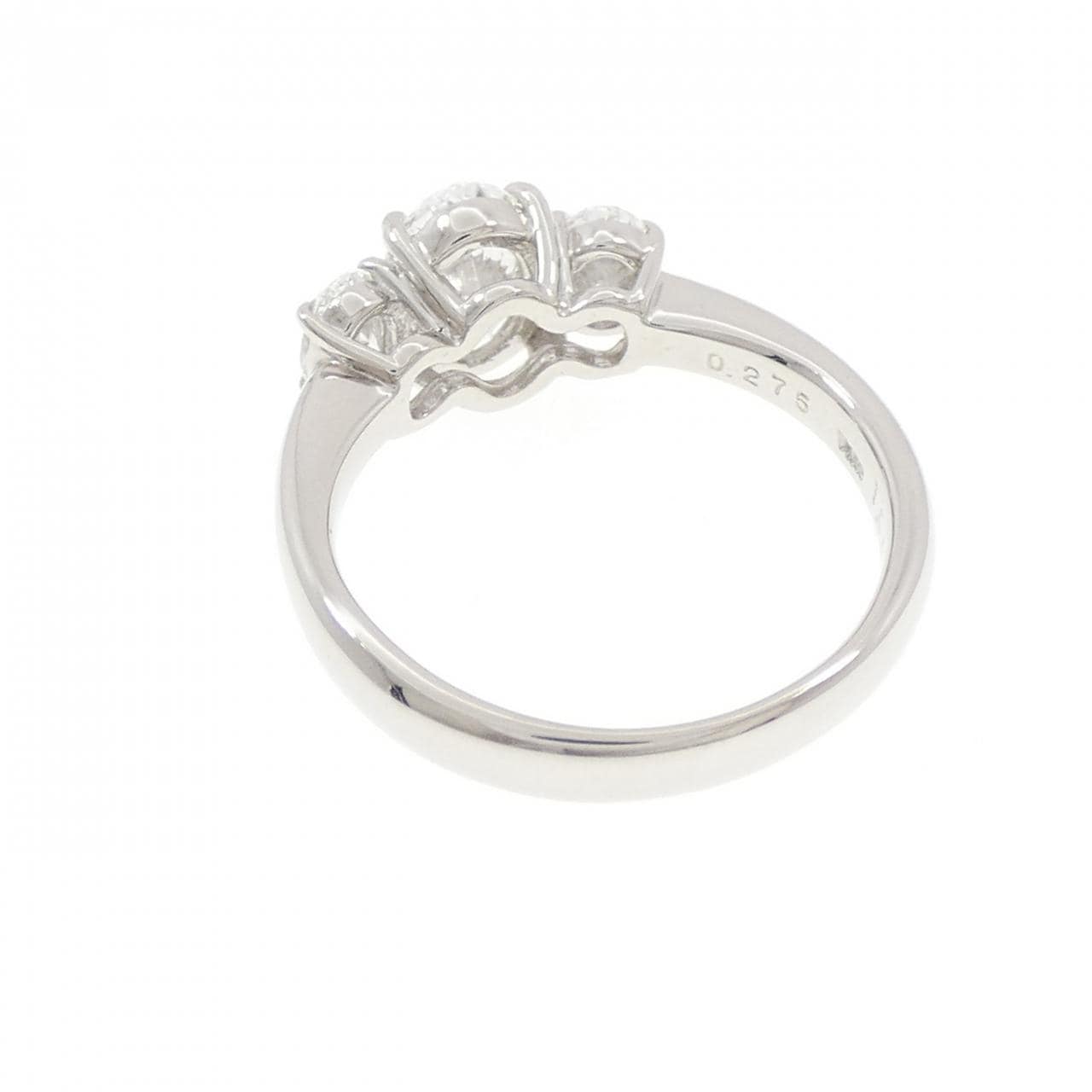 PT950 ダイヤモンド リング 1.003CT D-VVS2/D-F VS1-2 オーバルカット