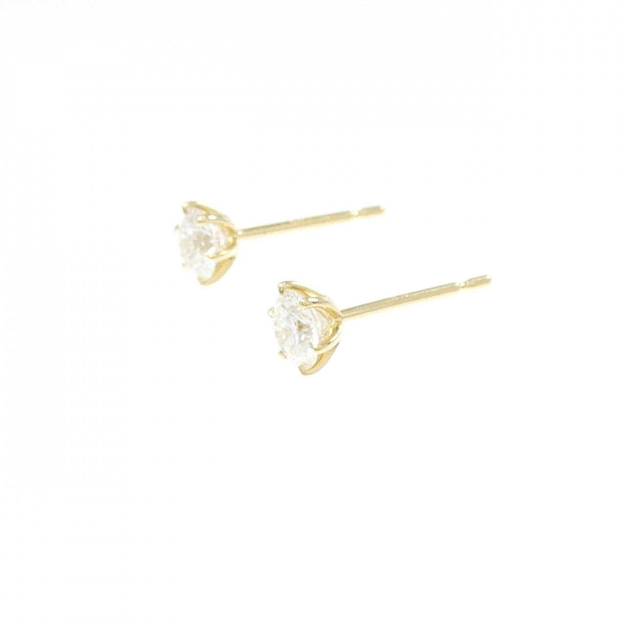 [再加工款] K18YG/ST鑽石耳環 0.322CT 0.326CT H VS2 3EX-EXT