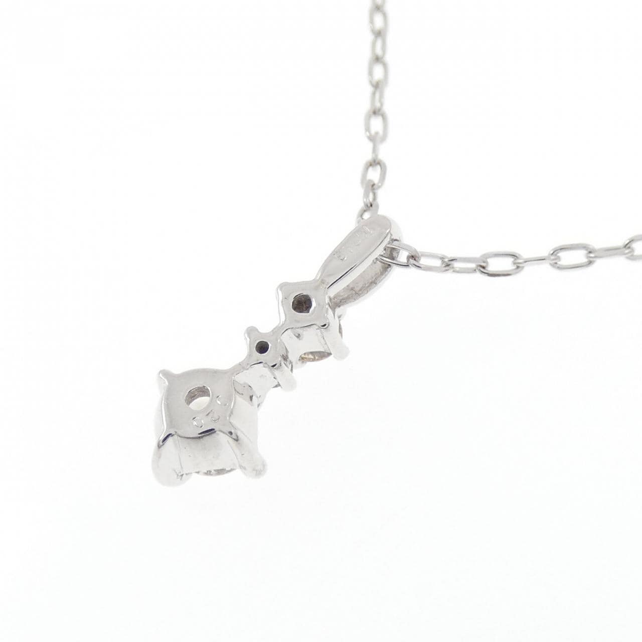 K18WG ダイヤモンド ネックレス 0.20CT