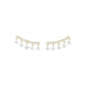 【新品】K18YG ダイヤモンド ピアス 1.03CT