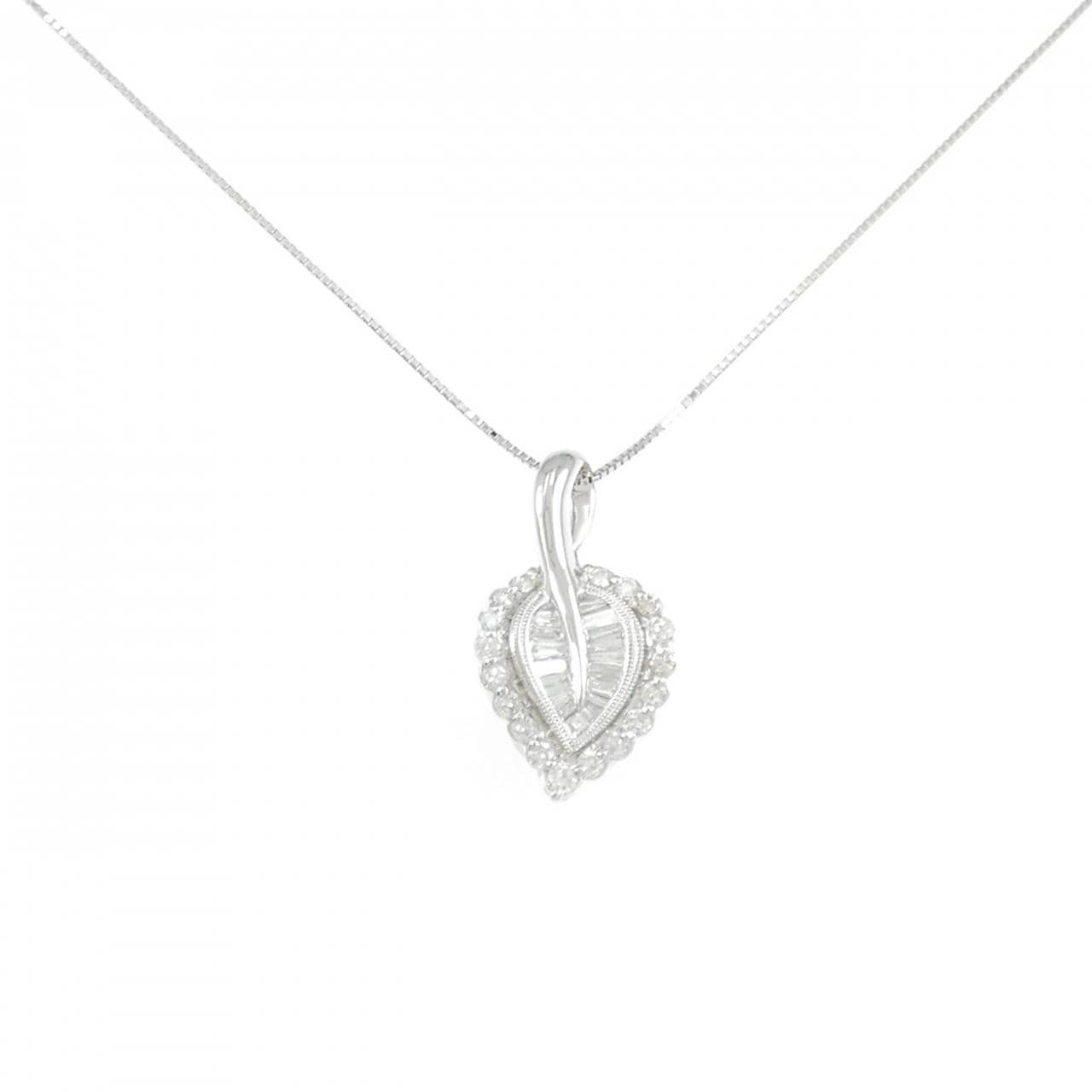 K18WG ダイヤモンド ネックレス 0.70CT