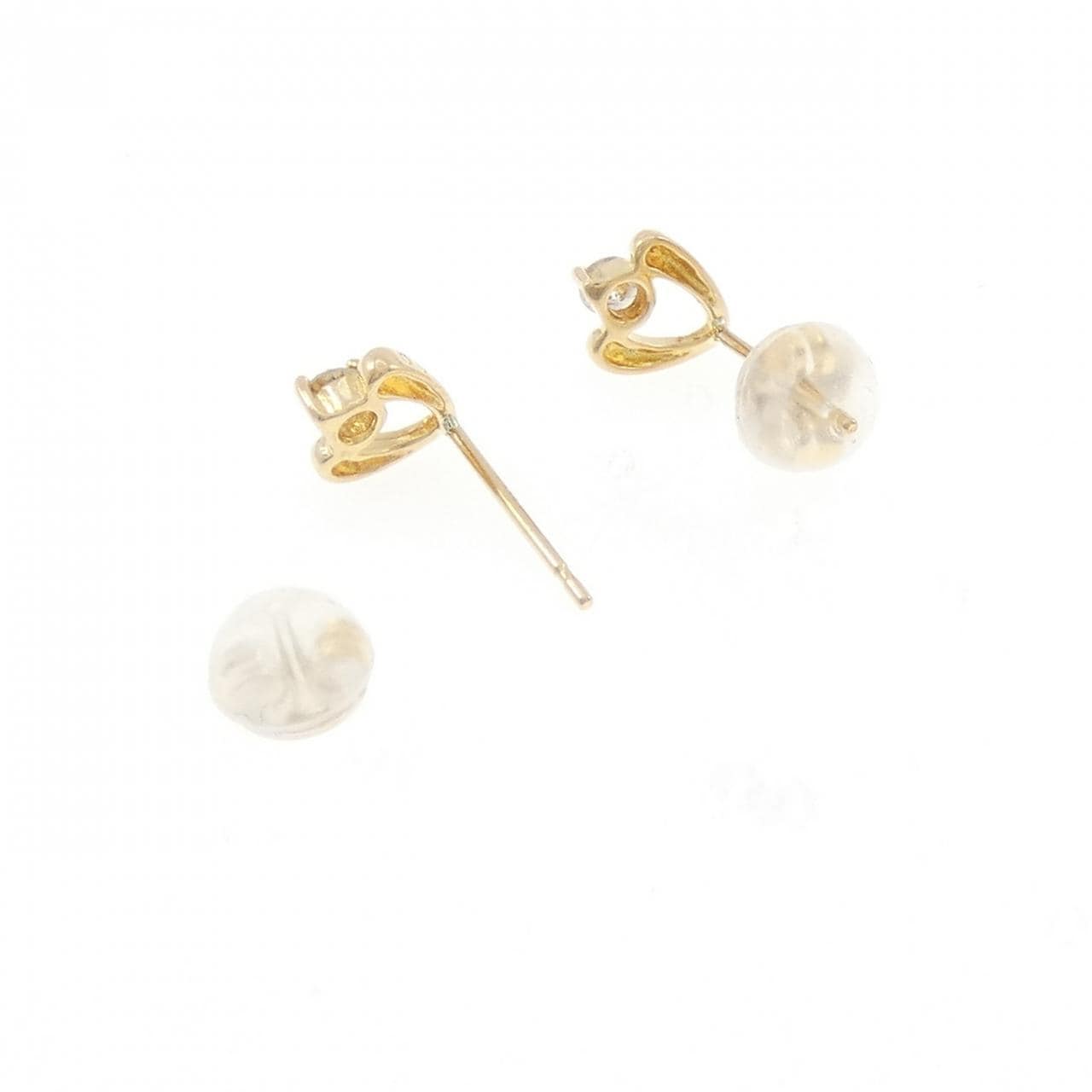 K18YG ダイヤモンド ピアス 0.10CT