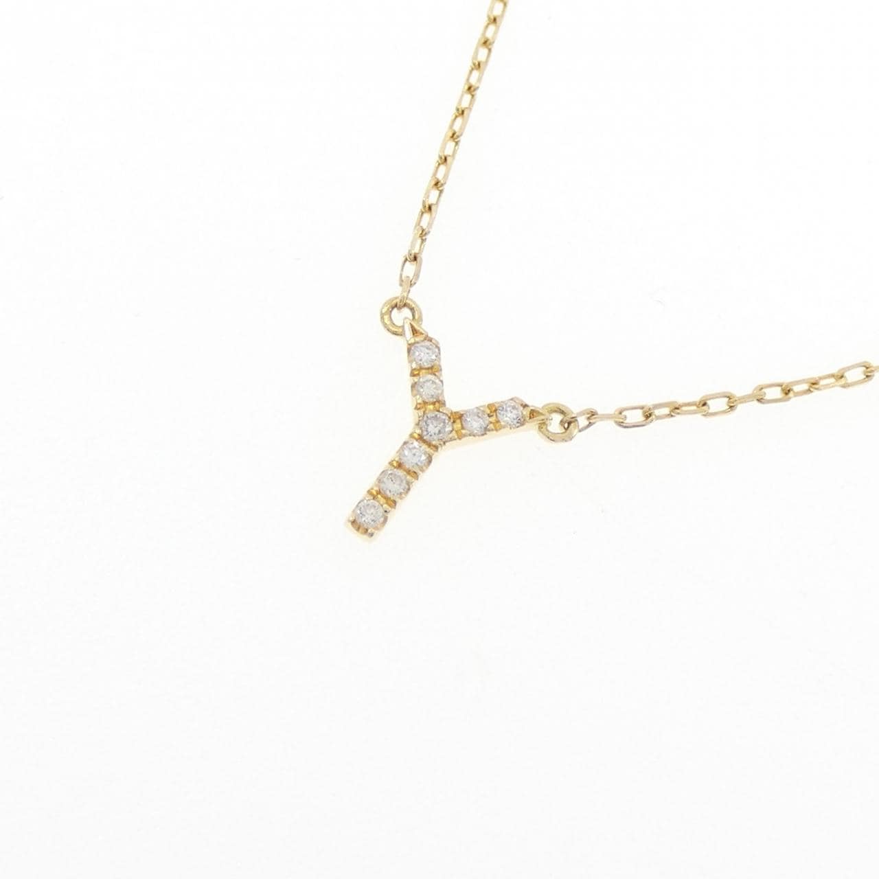 アーカー イニシャル ネックレス 0.03CT
