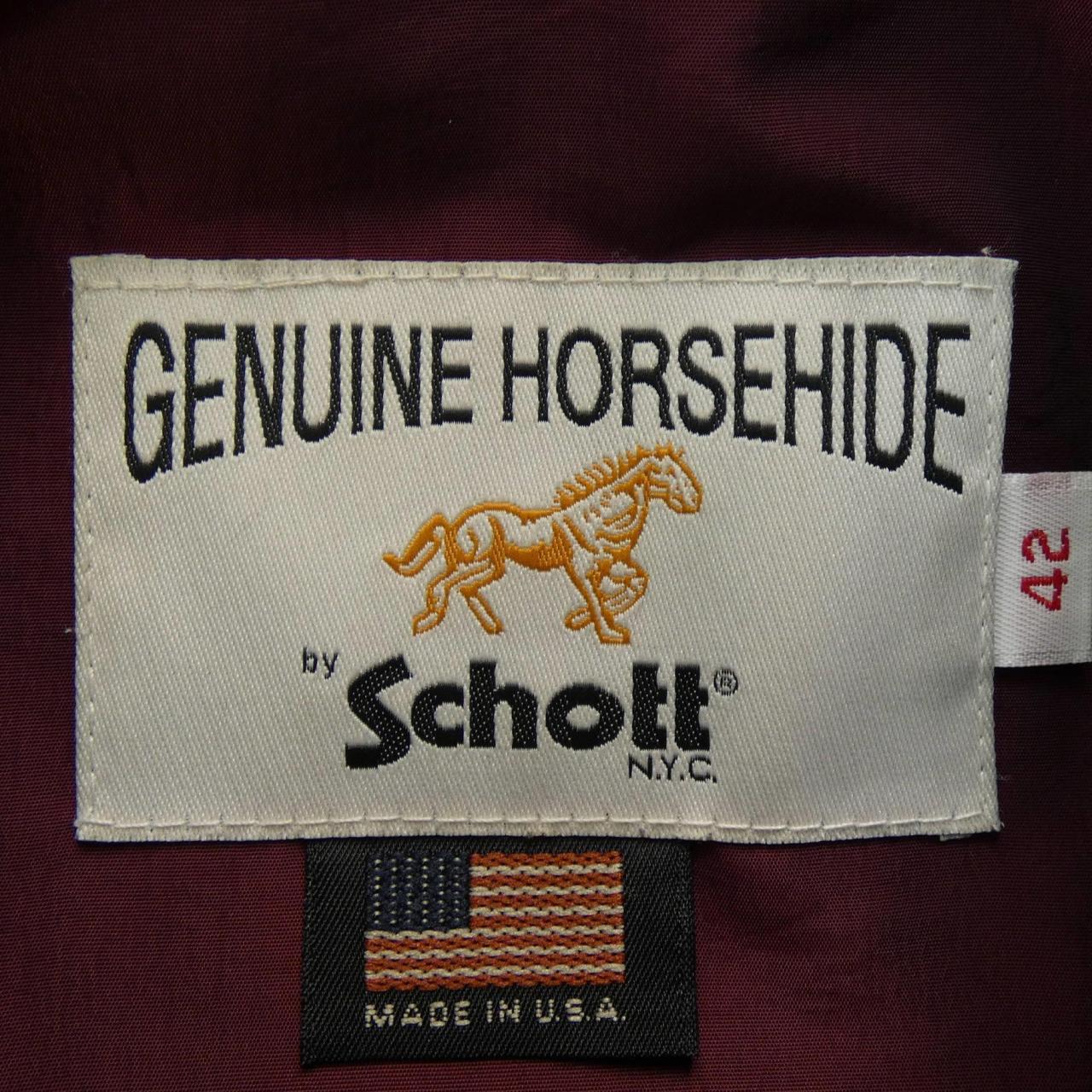 shot SCHOTT leather jacket