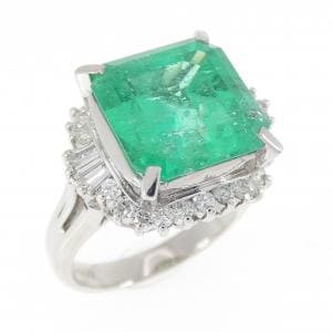 PT900 エメラルド リング 5.60CT コロンビア産