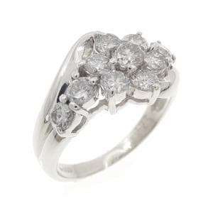 PT900 フラワー ダイヤモンド リング 1.00CT