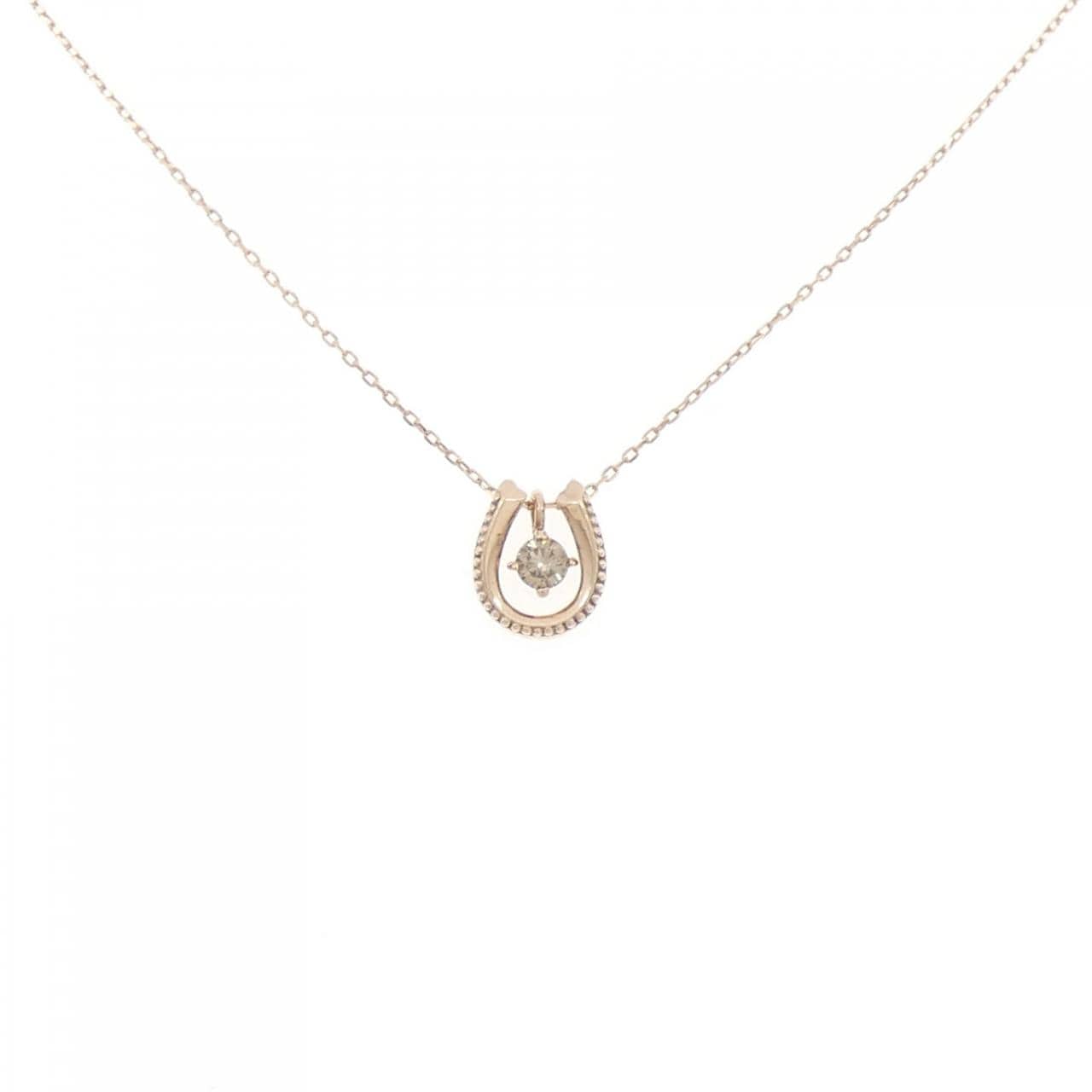 K10PG ダイヤモンド ネックレス 0.05CT