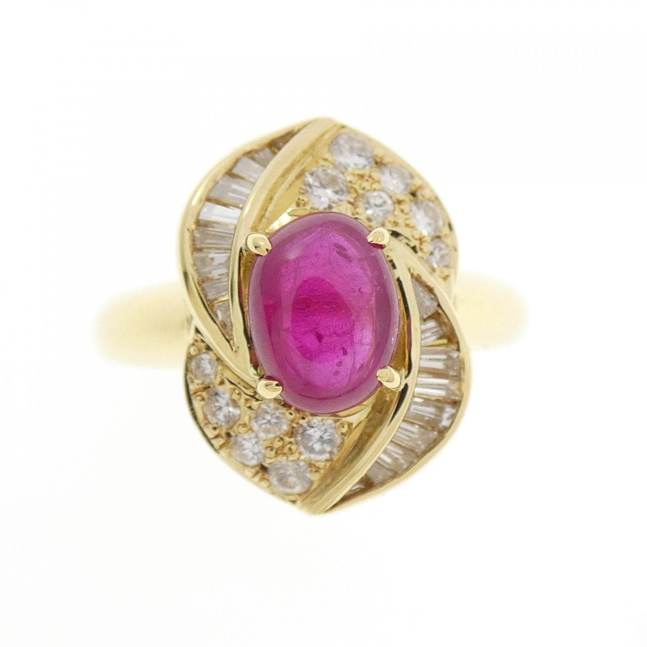 K18YG紅寶石戒指1.069CT