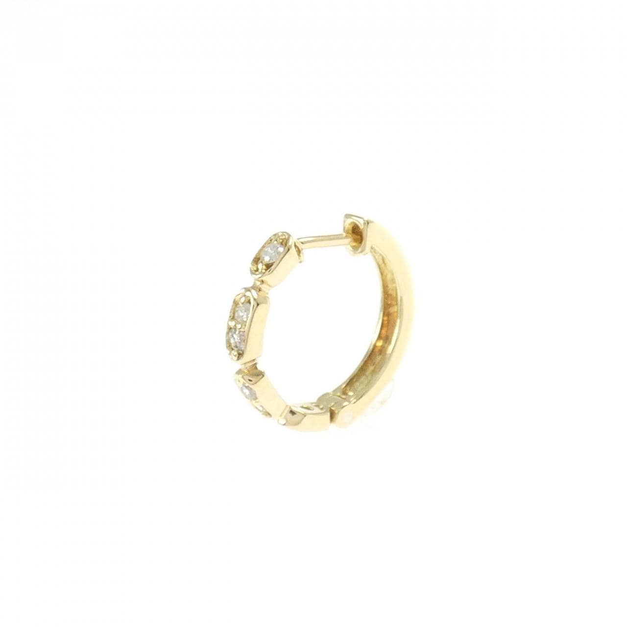 K18YG ダイヤモンド ピアス 0.065CT 片耳