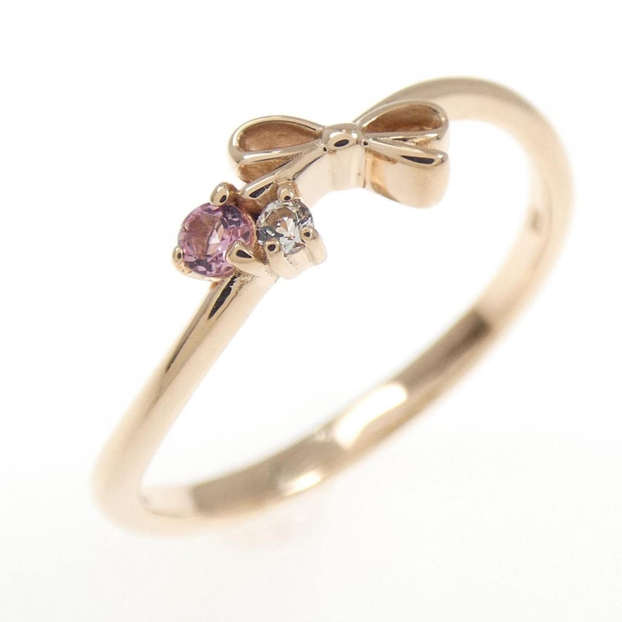 K10PG リボン トルマリン リング